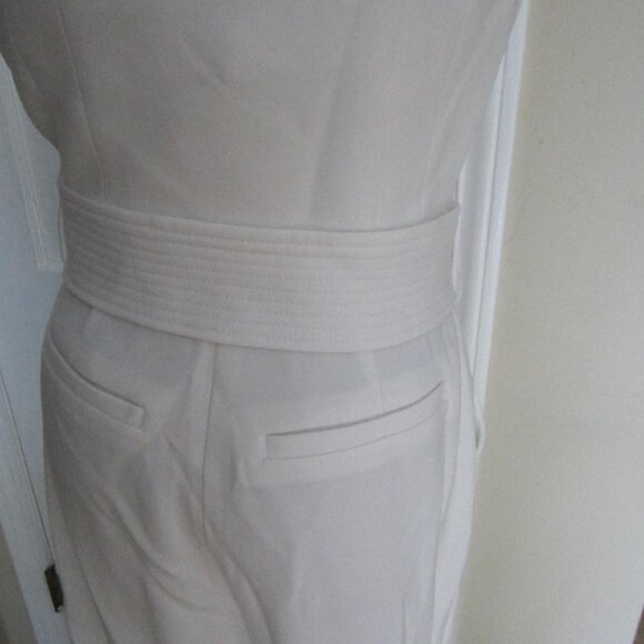 NWT $650 A.L.C. White Strapless Belted Jumpsuit – Sz 4 (#4JUMP0137) - Picture 6 of 13